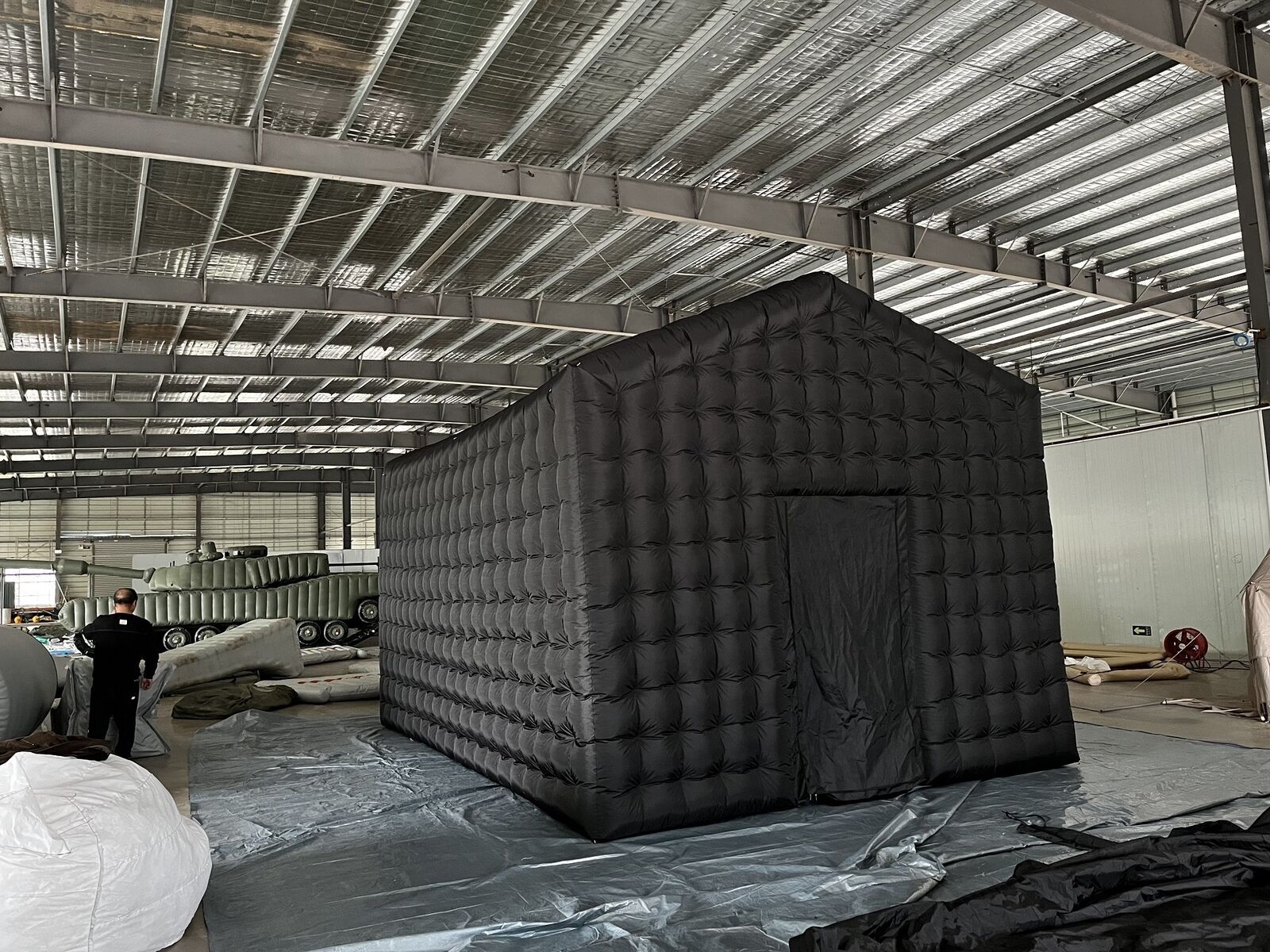 Inflatable Night Club Portable Cube Tent With Ground For Disco Wedding Party