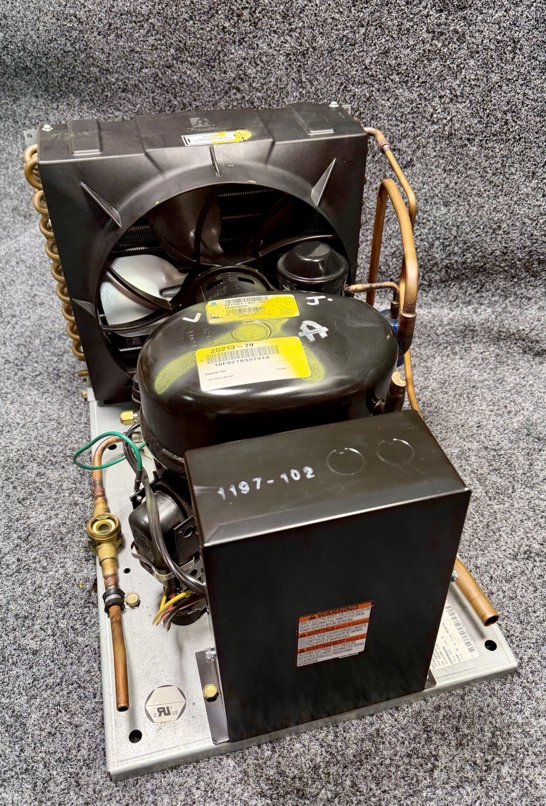 Tecumseh Celseon AKA9442ZNADJ Condensing Unit 1/2 HP, R-404A, 208-230V, 2G213-79