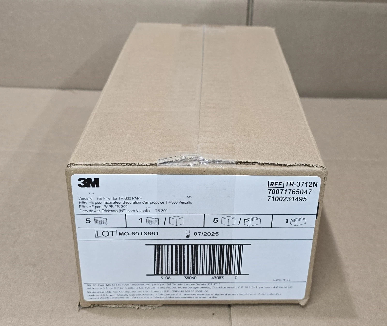 3M TR-3712N HE High Efficiency Filter for Versaflo TR-300 Series PAPR
