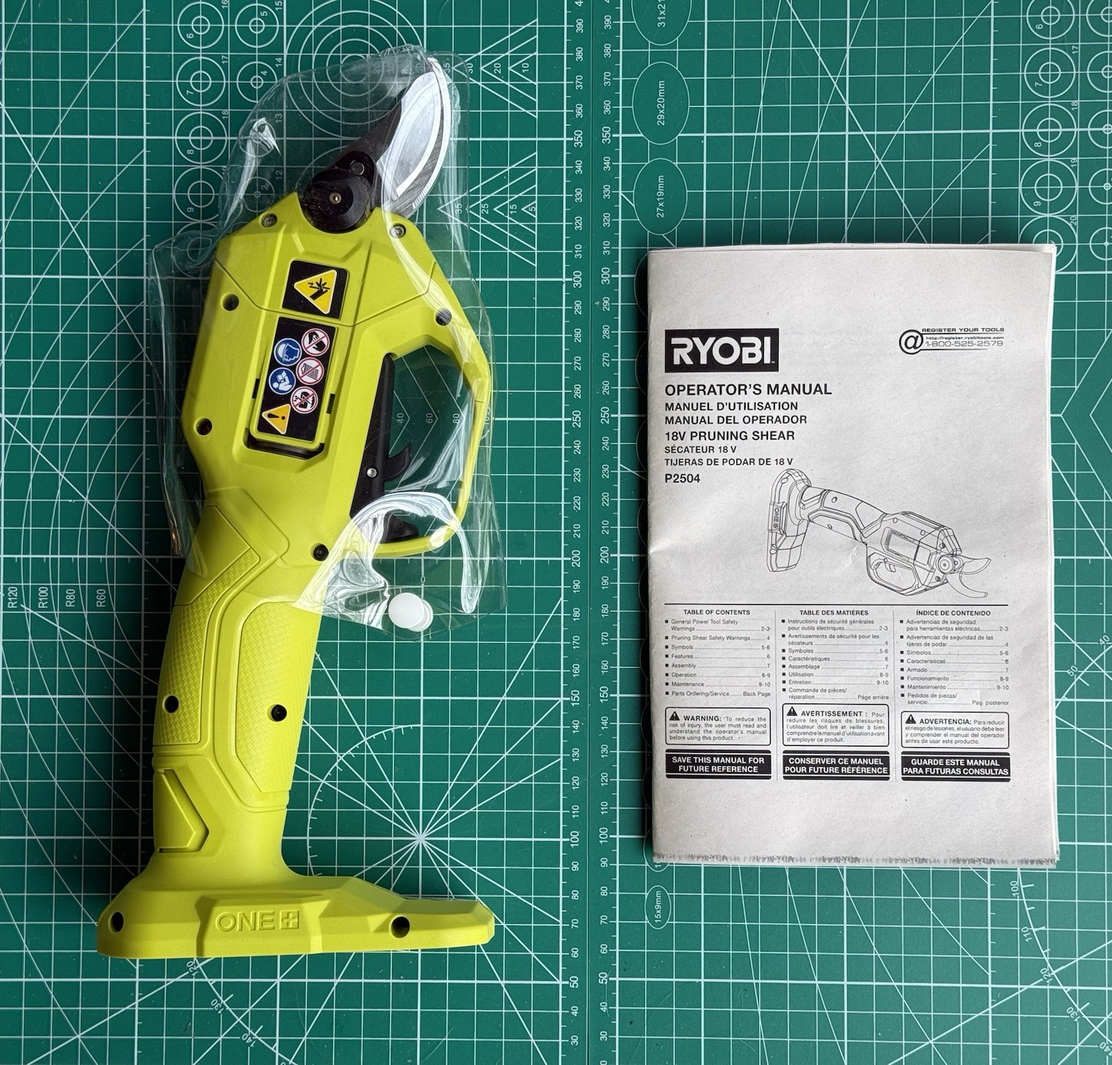 RYOBI ONE+ 18V Cordless Pruner (Tool Only) - P2504VNM