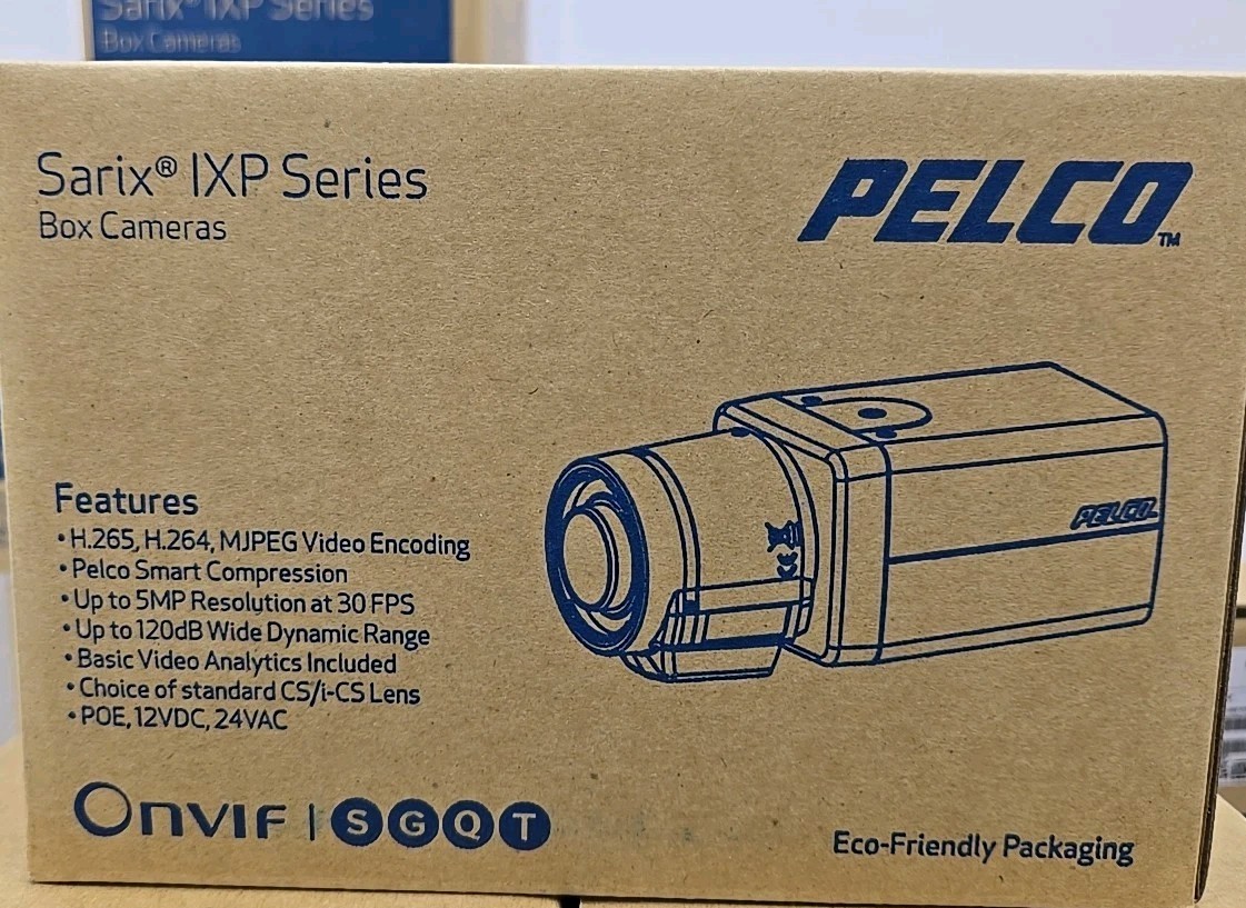 Pelco Sarix IXP53 5MP Professional Indoor Network Box Camera, MJPEG (No Lens)