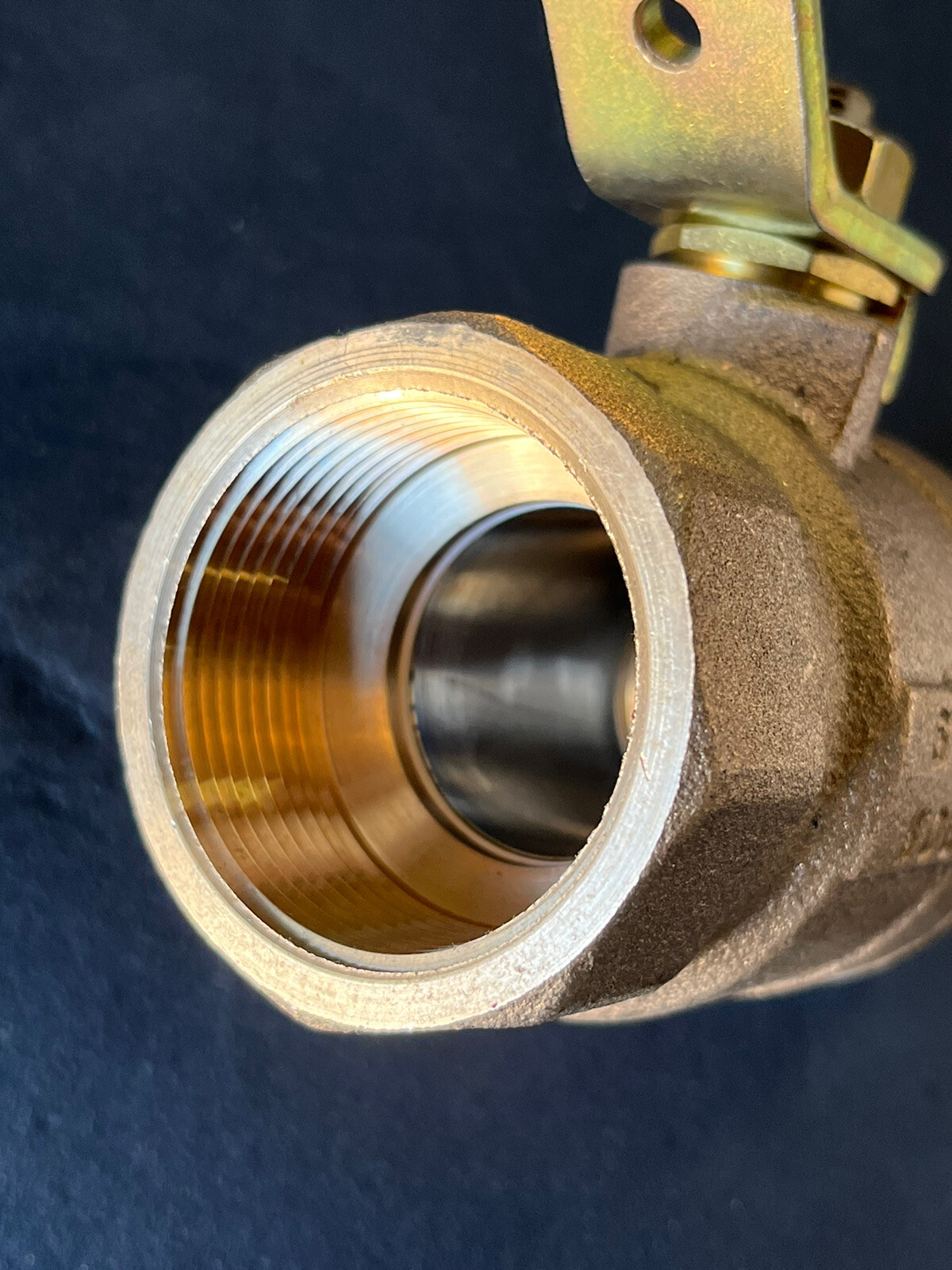 1-1/2" FNPT Lead-Free Bronze Std. Port Ball Valve 150 WSP 600 WOG, MADE IN USA