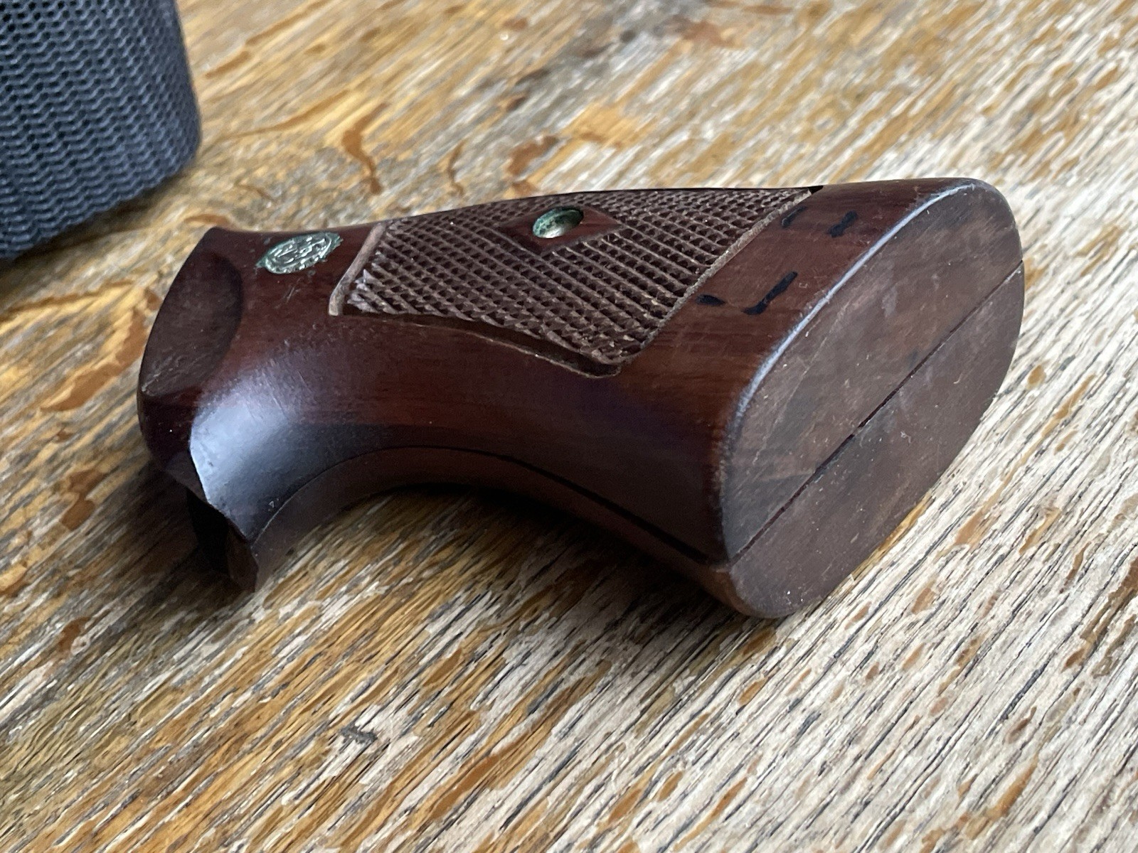 Vtg Smith & Wesson Early N Frame Square Butt Diamond Target Factory Grip