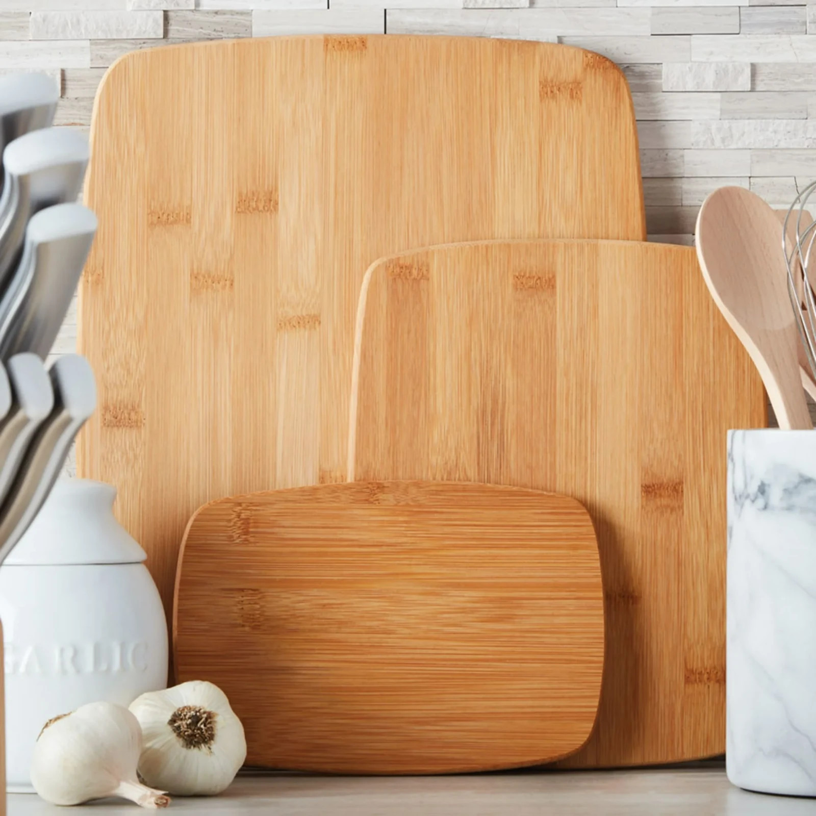 Farberware Classic 3-Piece Bamboo Cutting Board Set