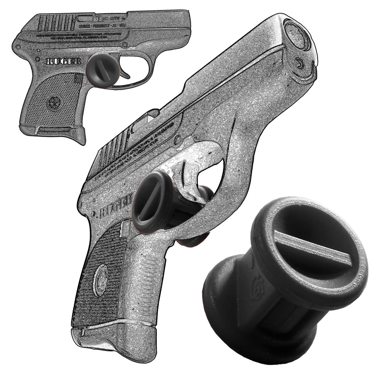 Garrison Grip Adjustable Micro Trigger Stop Holsters Fits The Ruger LCP 380