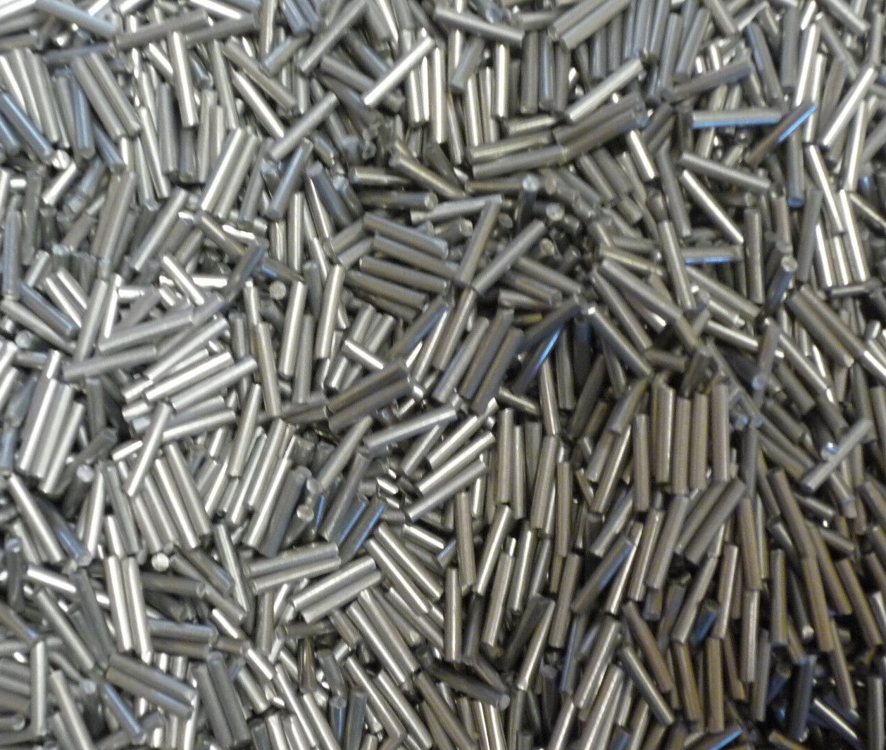 Stainless Steel shot for cleaning & burnishing Brass Casings(Pins .047" x .255")