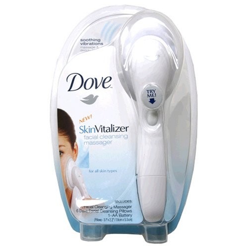 Dove Skin Vitalizer Facial Cleansing Massager All Skin Types 6 Cleansing Pillows