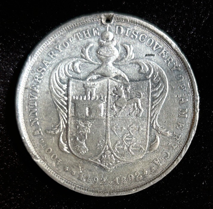 1492-1892 Discovery of America Christopher Columbus Bust So-Called Dollar HK-231