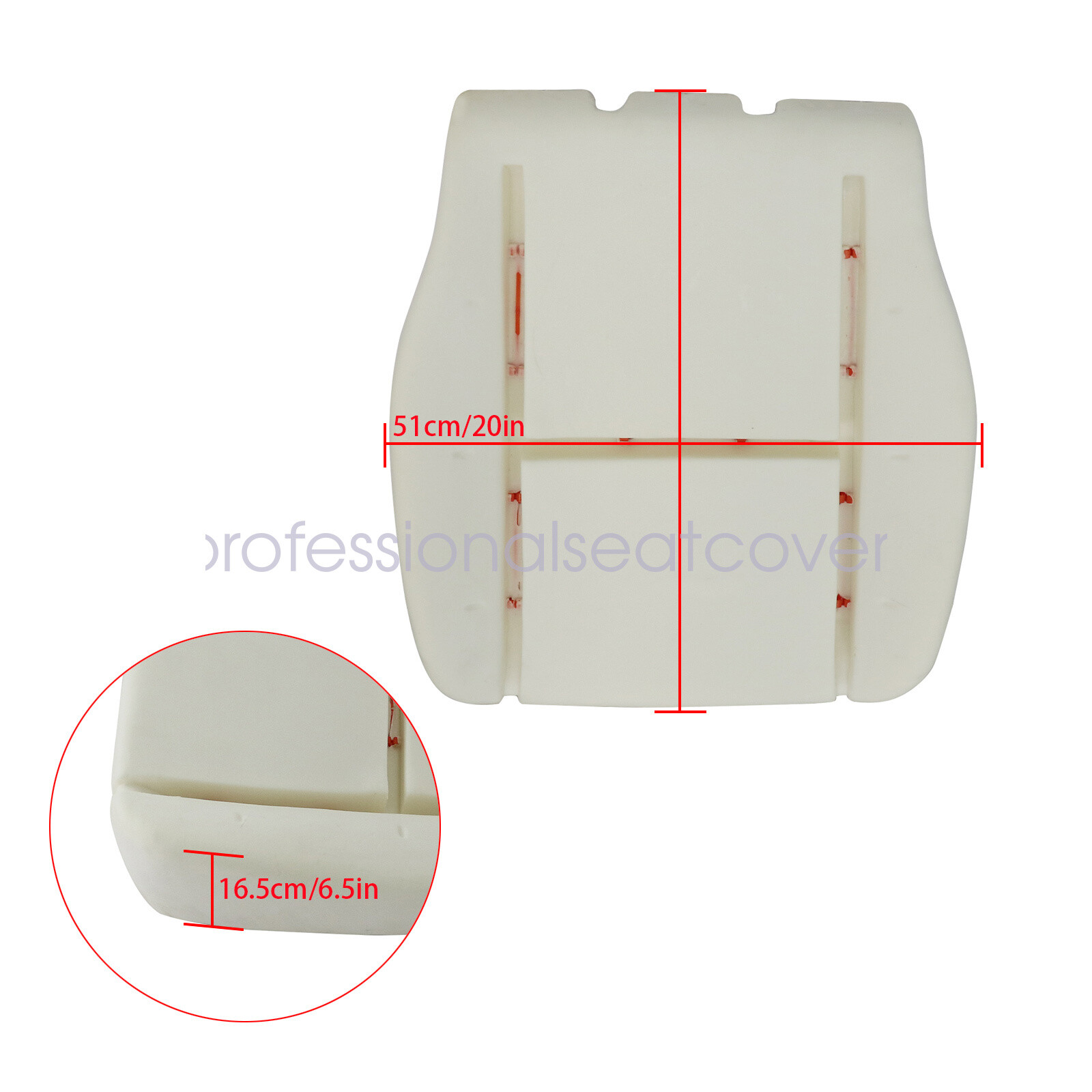 For 07-14 Chevy Silverado GMC Sierra Driver & Passenger Seat Bottom Foam Cushion