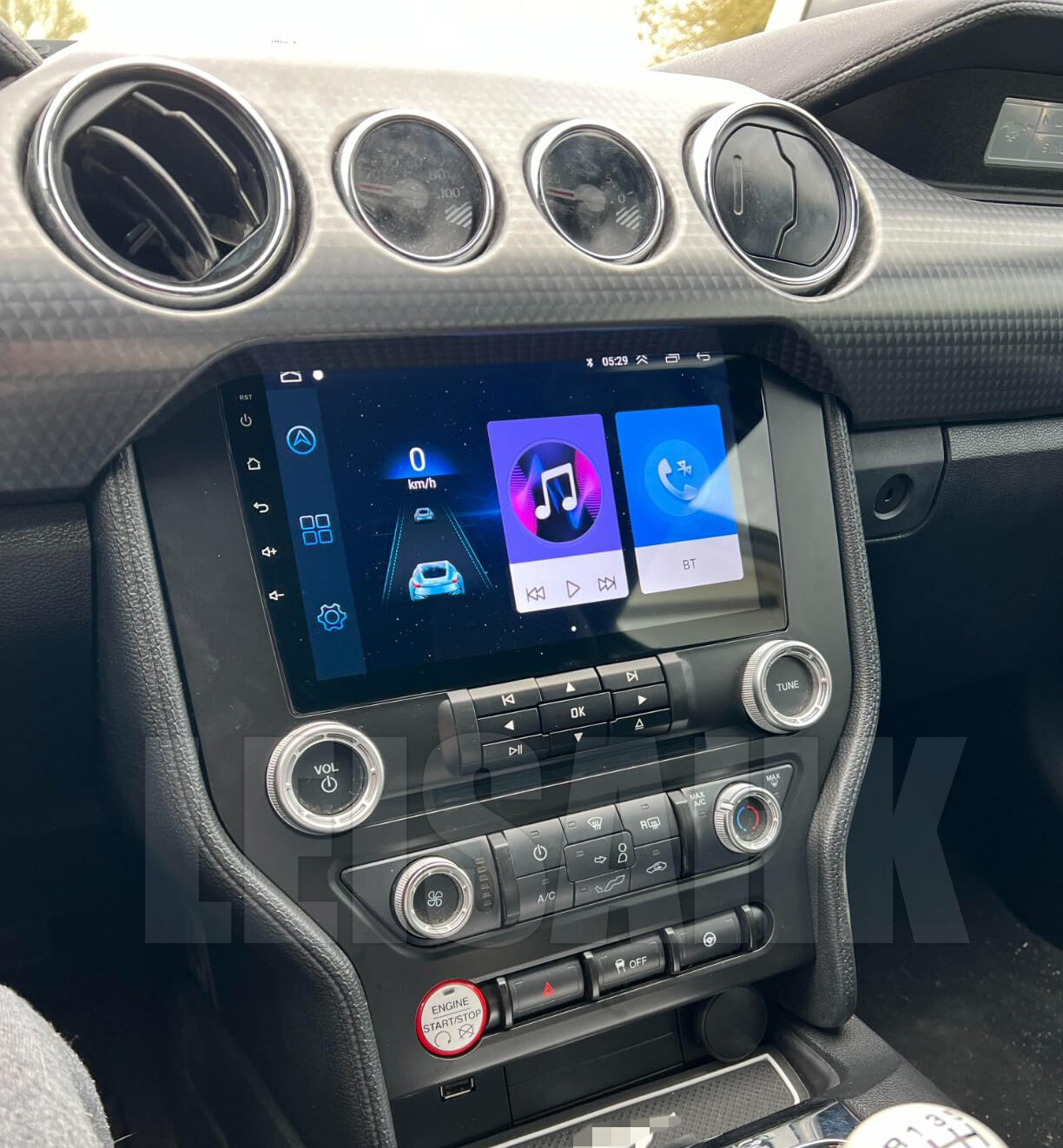 For Ford Mustang 2015 2016 2017-2021 Radio GPS Head Unit, CarPlay & Android Auto