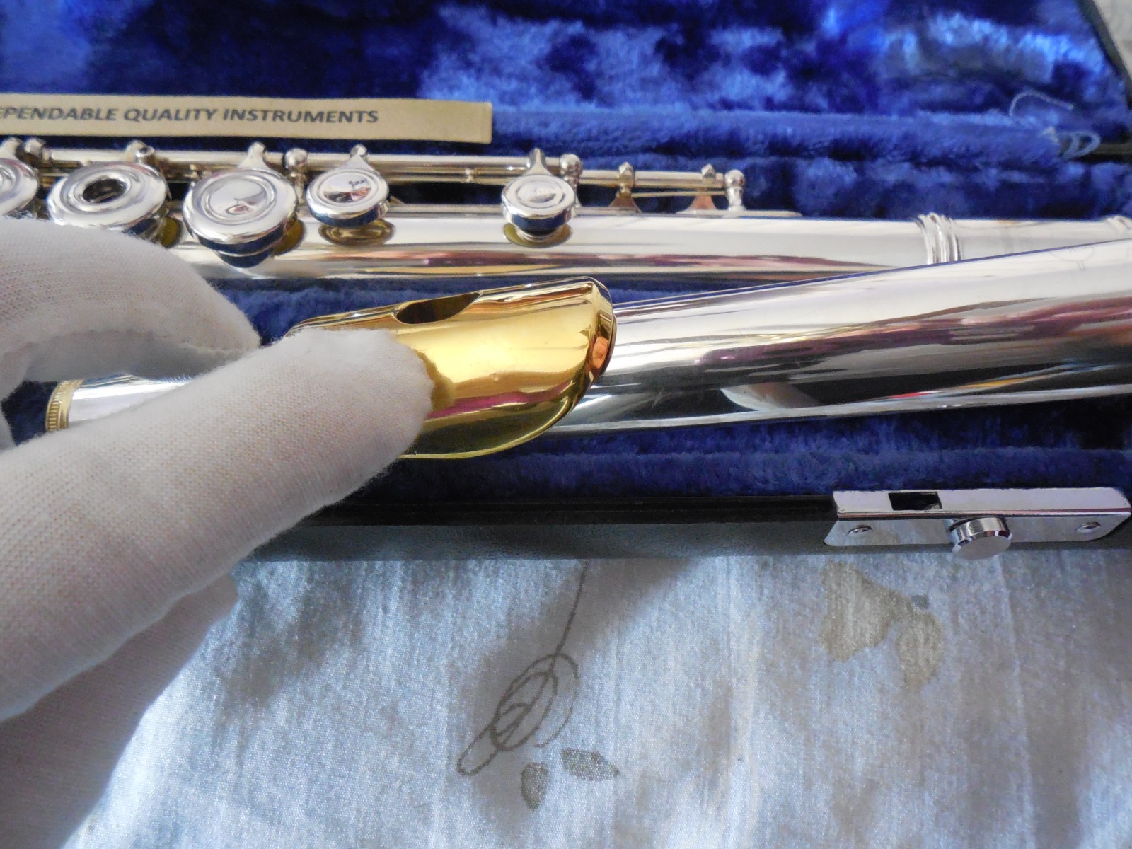 Emerson ELD Reconditioned Open Hole B Foot Sterling Silver Head Flute 3BSH