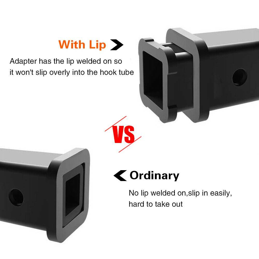 2.5"/2-1/2" to 2" Trailer Hitch Receiver Adapter Insert Reducer Sleeve Convertor