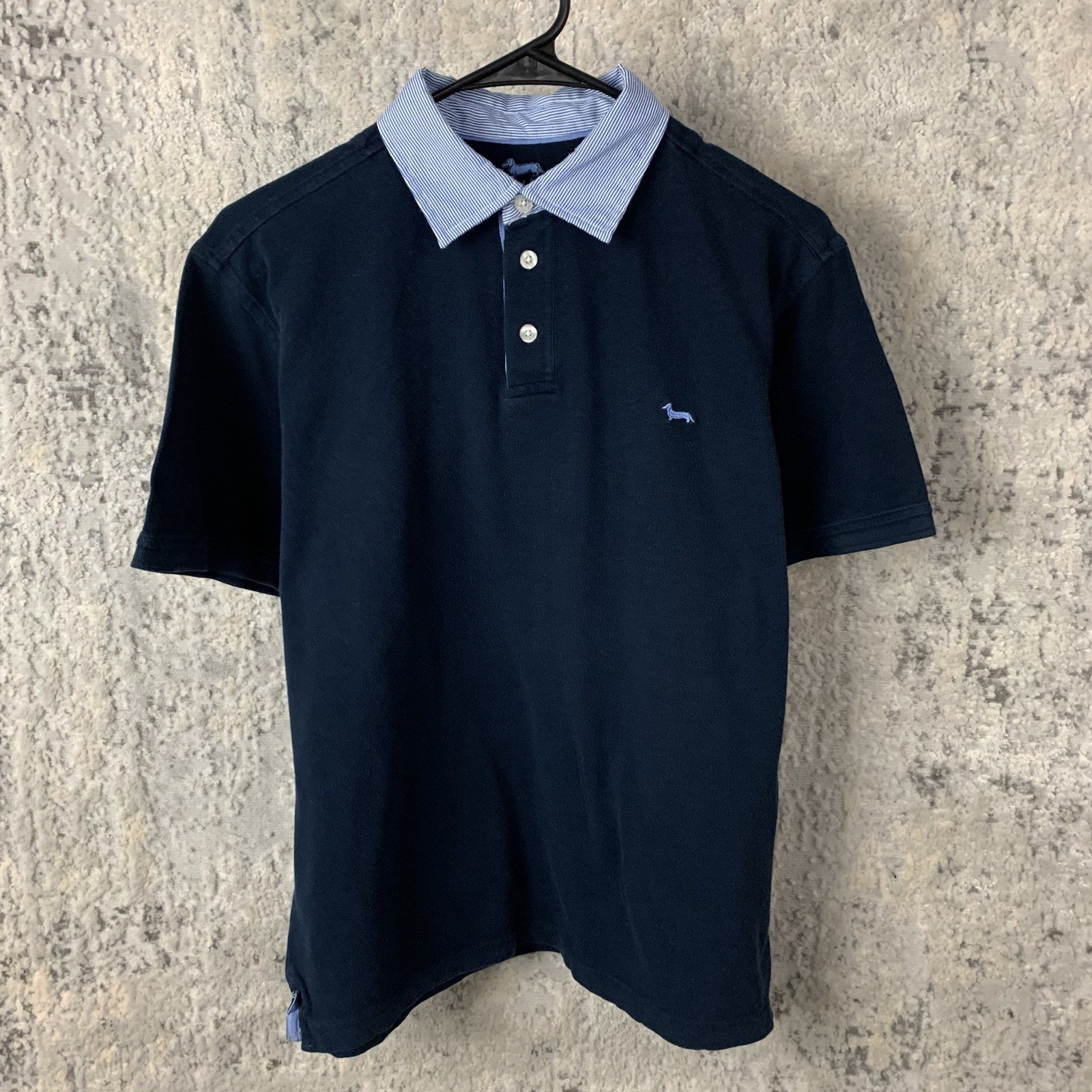 Harmont & Blaine Men's Polo Shirt Medium Blue Short Sleeve