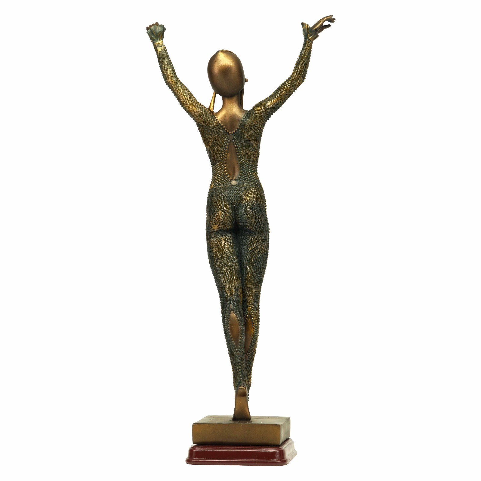 Design Toscano Bronze Finish Demetre Chiparus Durga Dancer Cast Stone Resin 15"