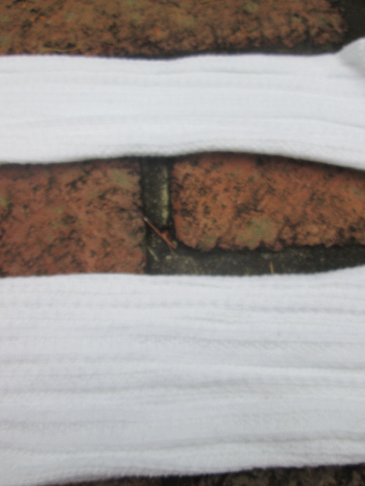 REENACTOR COLONIAL REV WAR 18-19TH C STOCKINGS CABLE WOVEN WHITE COTTON TEXTURED