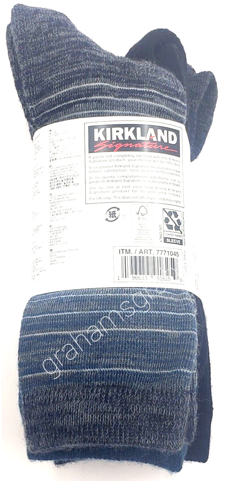 KIRKLAND LADIES WOMENS EXTRA FINE MERINO WOOL BLEND CREW SOCKS (4 PAIR) CHOICE!