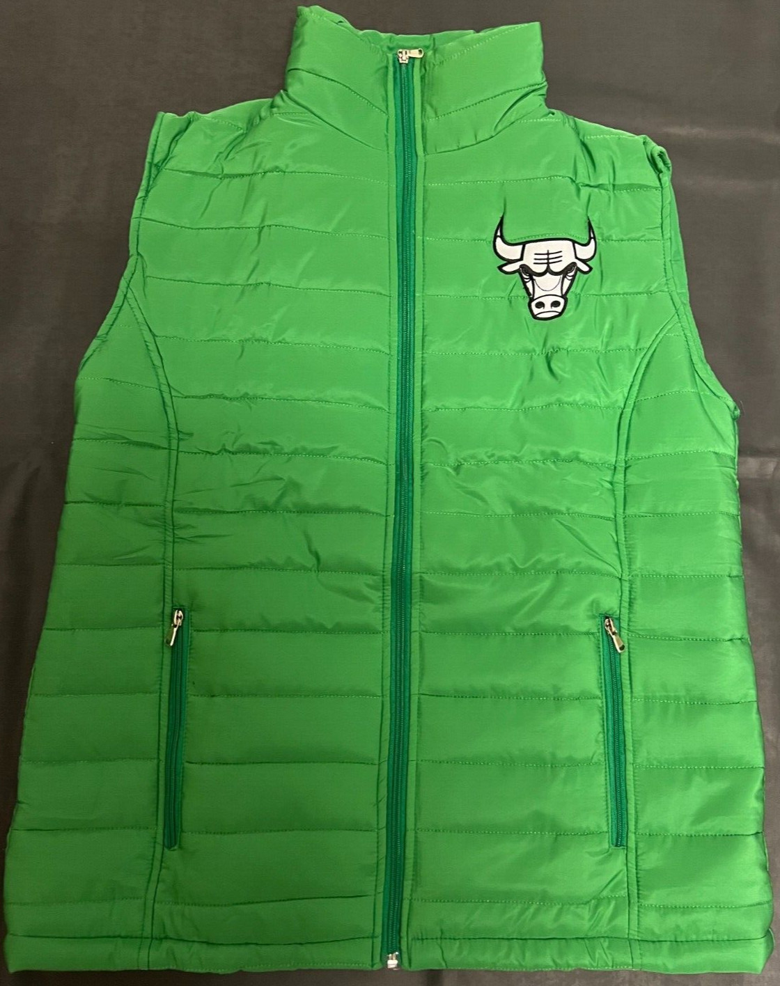 Chicago Bulls - St. Patrick's Day Puffy Jacket*_ * SGA ** 24-25_ ** NEW!!!