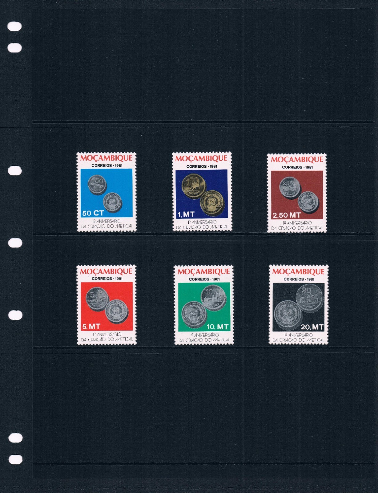 $3.05 Scott Value - 1981 MOZAMBIQUE Coins National Coinage scarcer CV MNH NH UMM