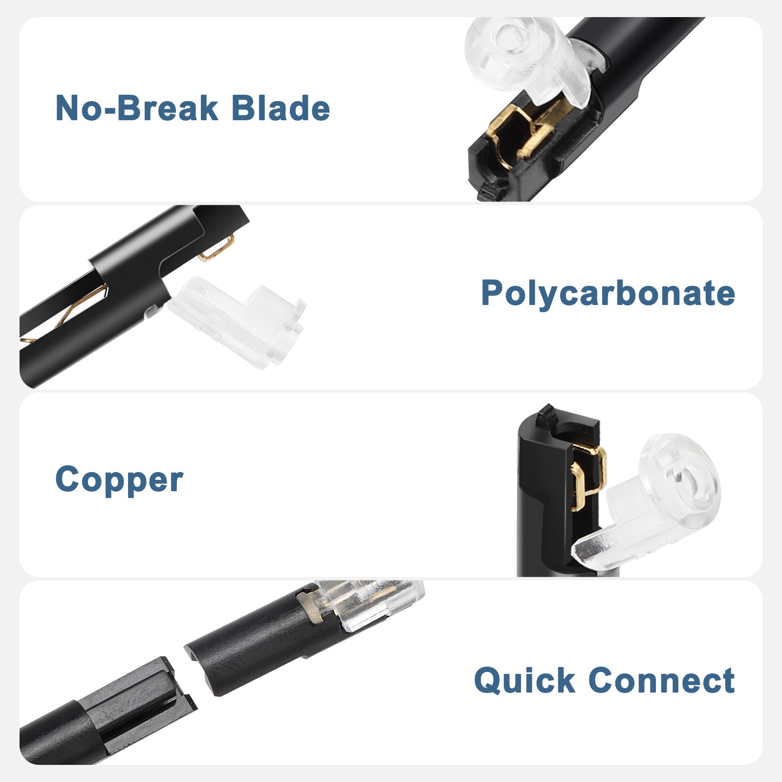 80pcs 1-Pin & 2-Pin Wire Plug-in Connector Cable Clamp Locking Buckle AWG 16-22