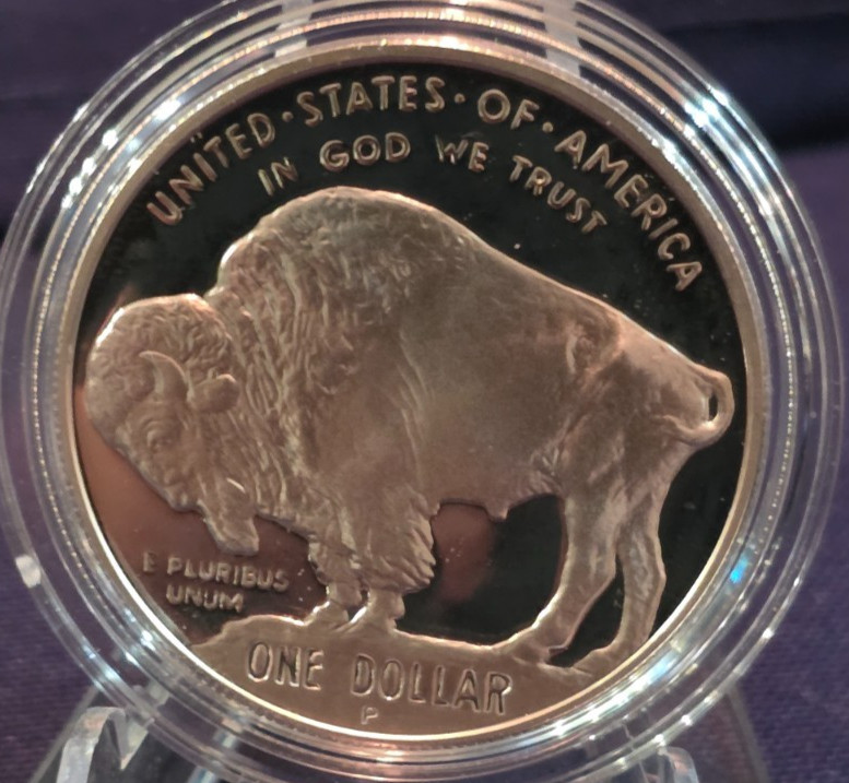 2001 American Buffalo Commemorative Silver Dollar, 1 Coin Set Original Box + COA