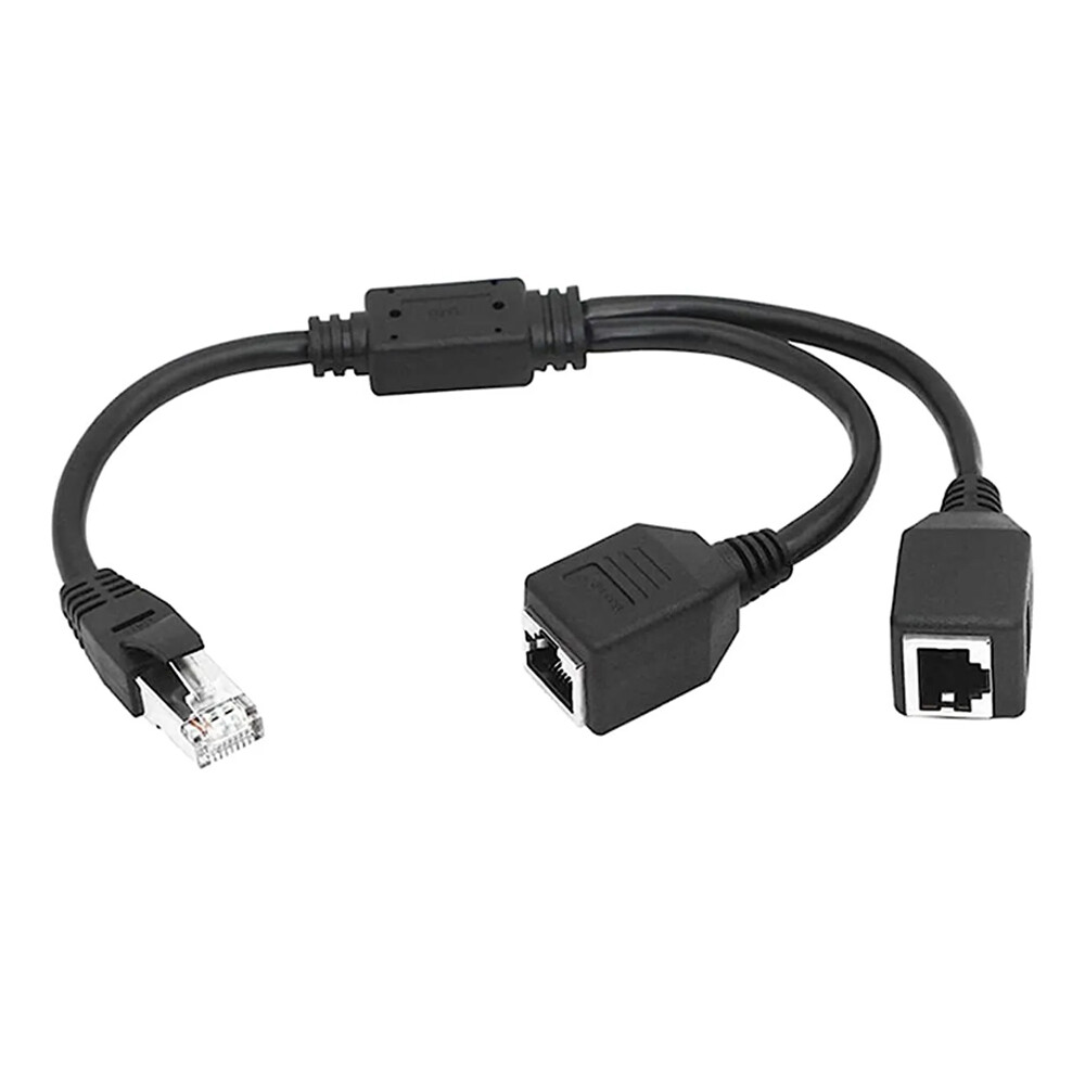RJ45 1 to 2/3 Ways Splitter Adapter Port CAT6/5/7 LAN Ethernet Cable Connector