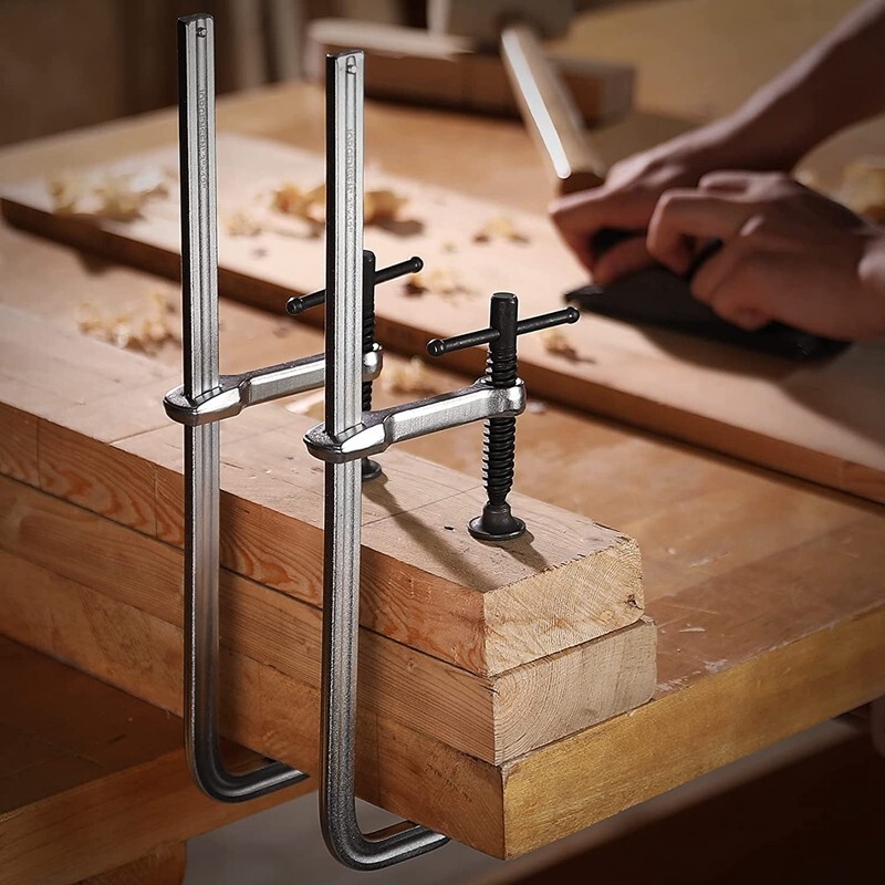 Jorgensen 2-Pack 12-Inch Bar Clamps Drop Forged Steel Bar Clamps for Woodworking