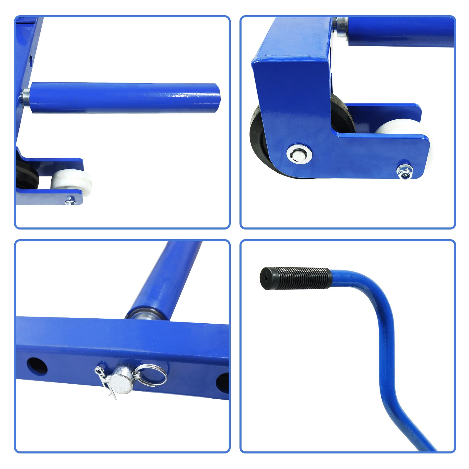 GARVEE Heavy-Duty Adjustable Tire Wheel Dolly 500lb Capacity w/ Ergonomic Handle