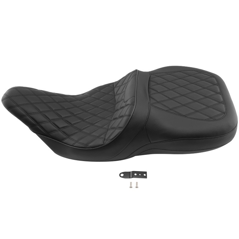 Driver Passenger Seat Low-Pro For Harley Touring Electra Glide Classic 1997-2007