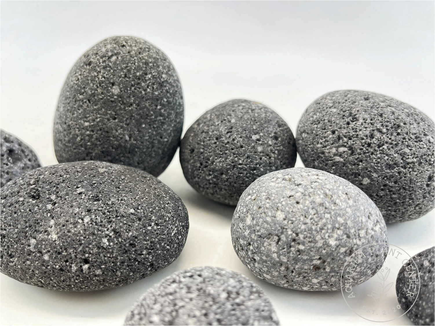 Tumbled Black Lava Rock Pebble/Planted Aquarium/Decoration/Hardscape/NaturalSton