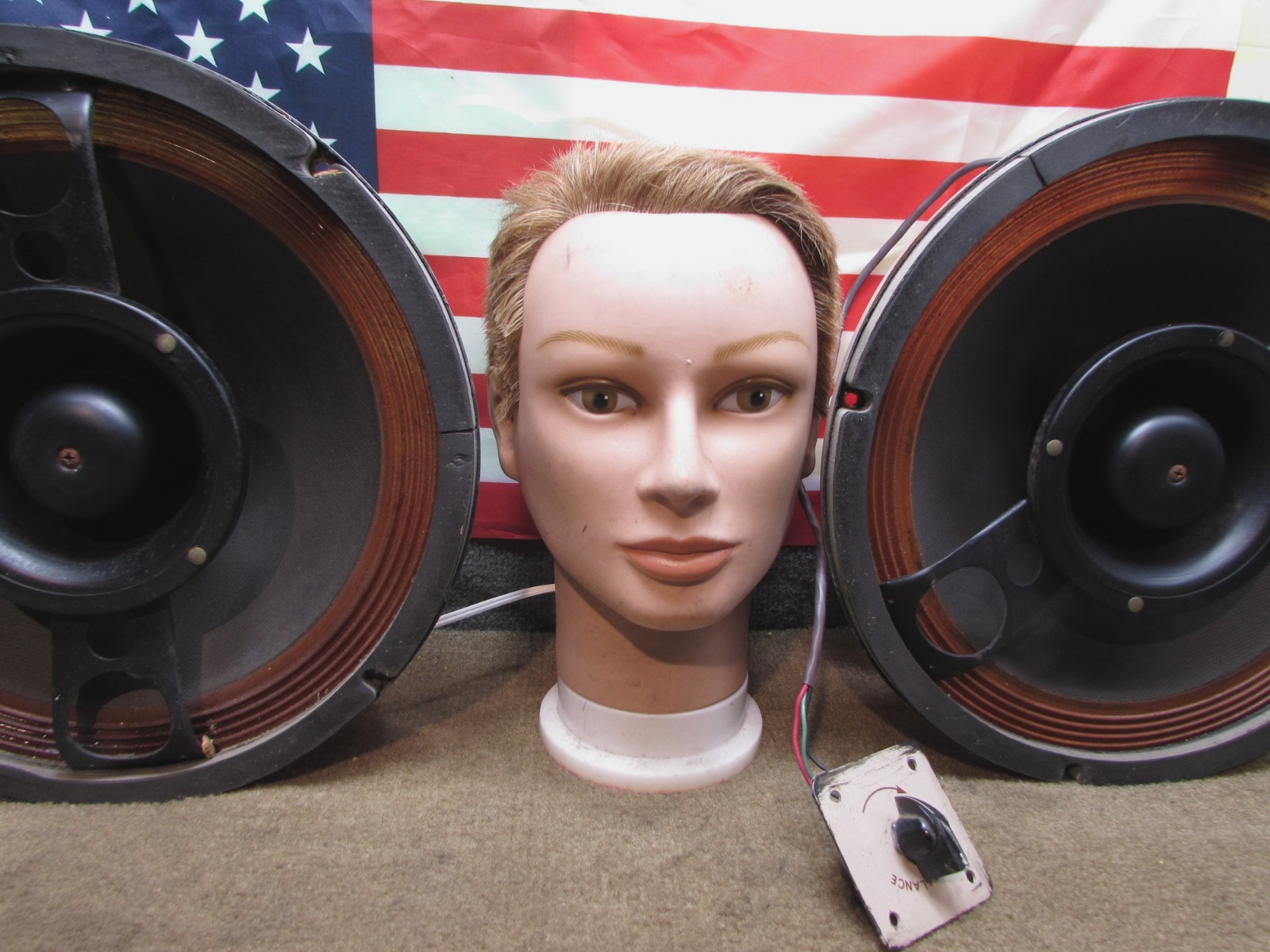 ESTATE* VTG HEATHKIT AS-183 COAXIAL 2-WAY 12" SPEAKERS w/HiFreq. Controls~VIDEOS