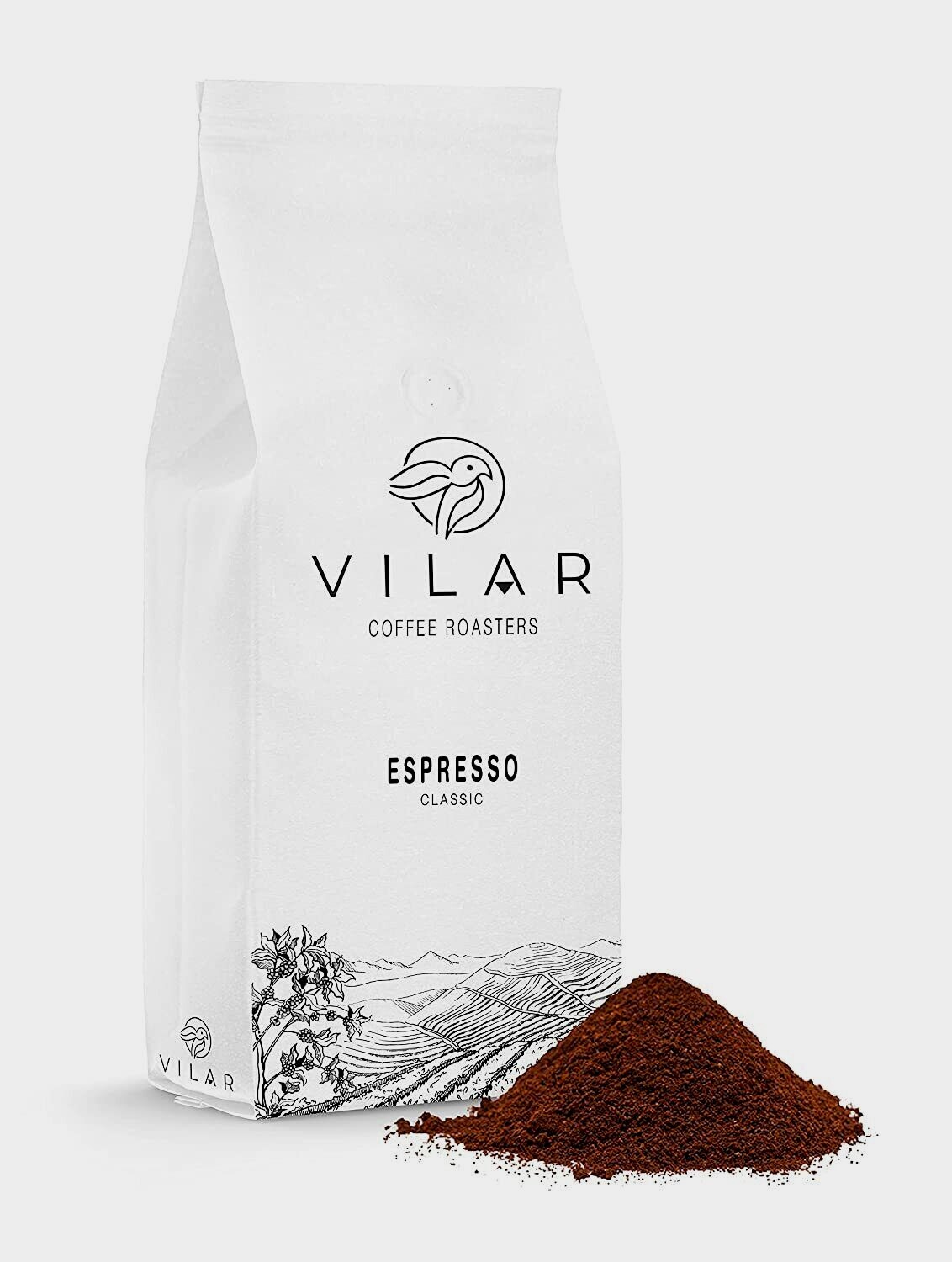 1 Kg , 2.2 Lb Vilar Espresso Coffee Beans Medium or Dark Roast - Classic Blend