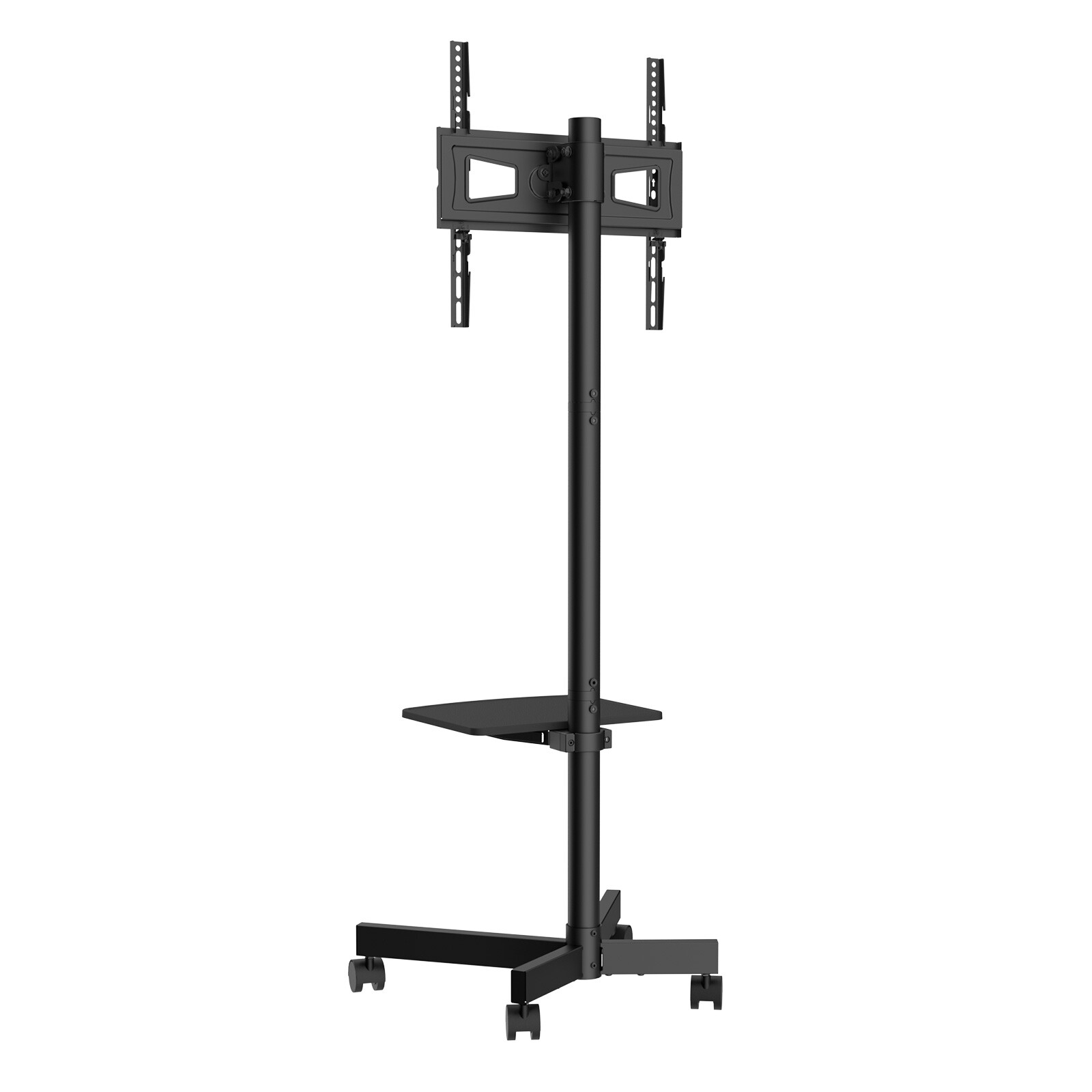 VEVOR Mobile TV Stand Mobile TV Cart for 23"-60" TVs with Wheels & A Tray