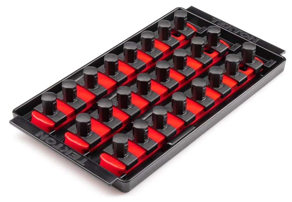 Tekton 24 Slot Universal Socket Organizer For 1/2 Inch Drive Sockets And Bit