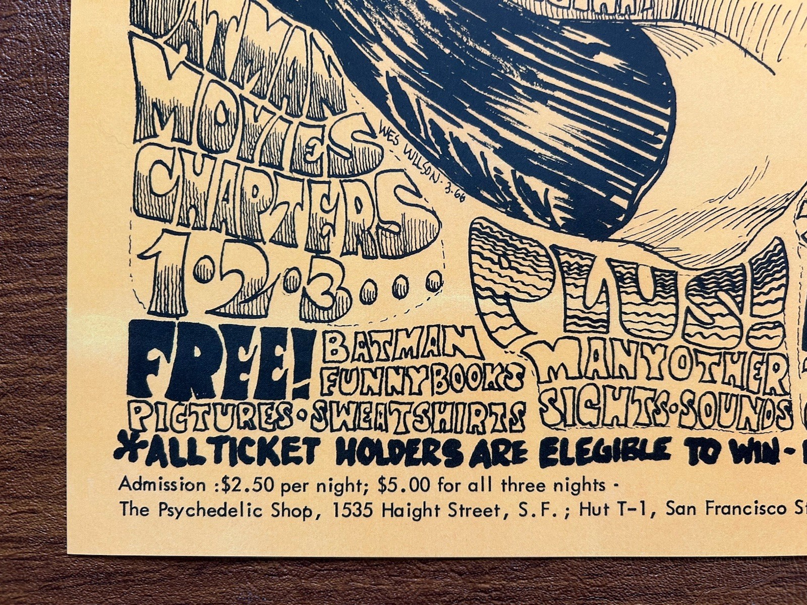 2021-FILLMORE BG-2 POSTER/6TH PRINTING-BIG BROTHER/GREAT SOCIETY/QMS-W. WILSON