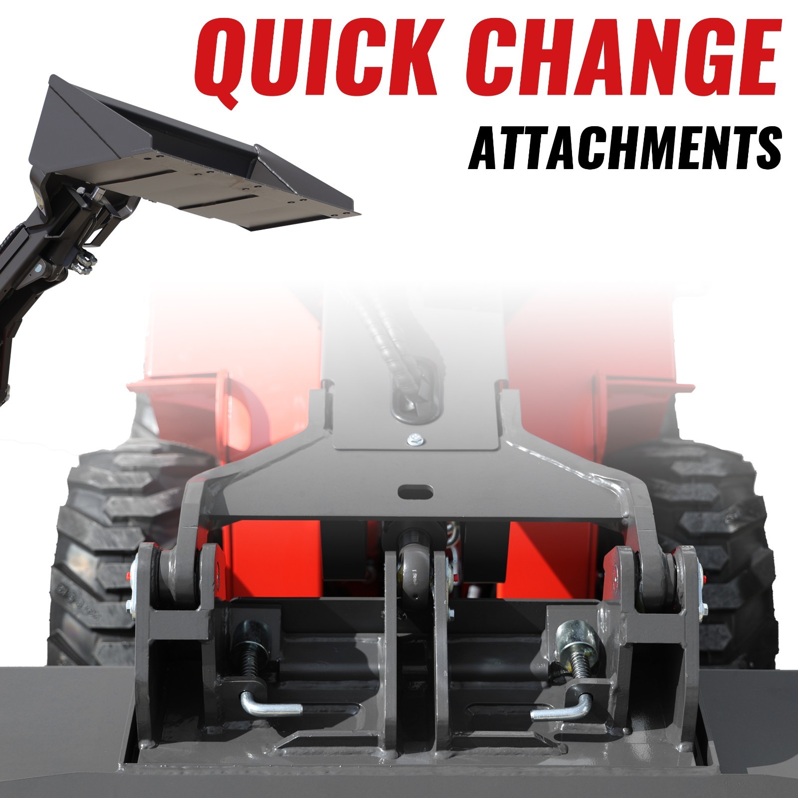 B&S 23HP Ride-On Wheeled Mini Skid Steer Loader with EPA Engine