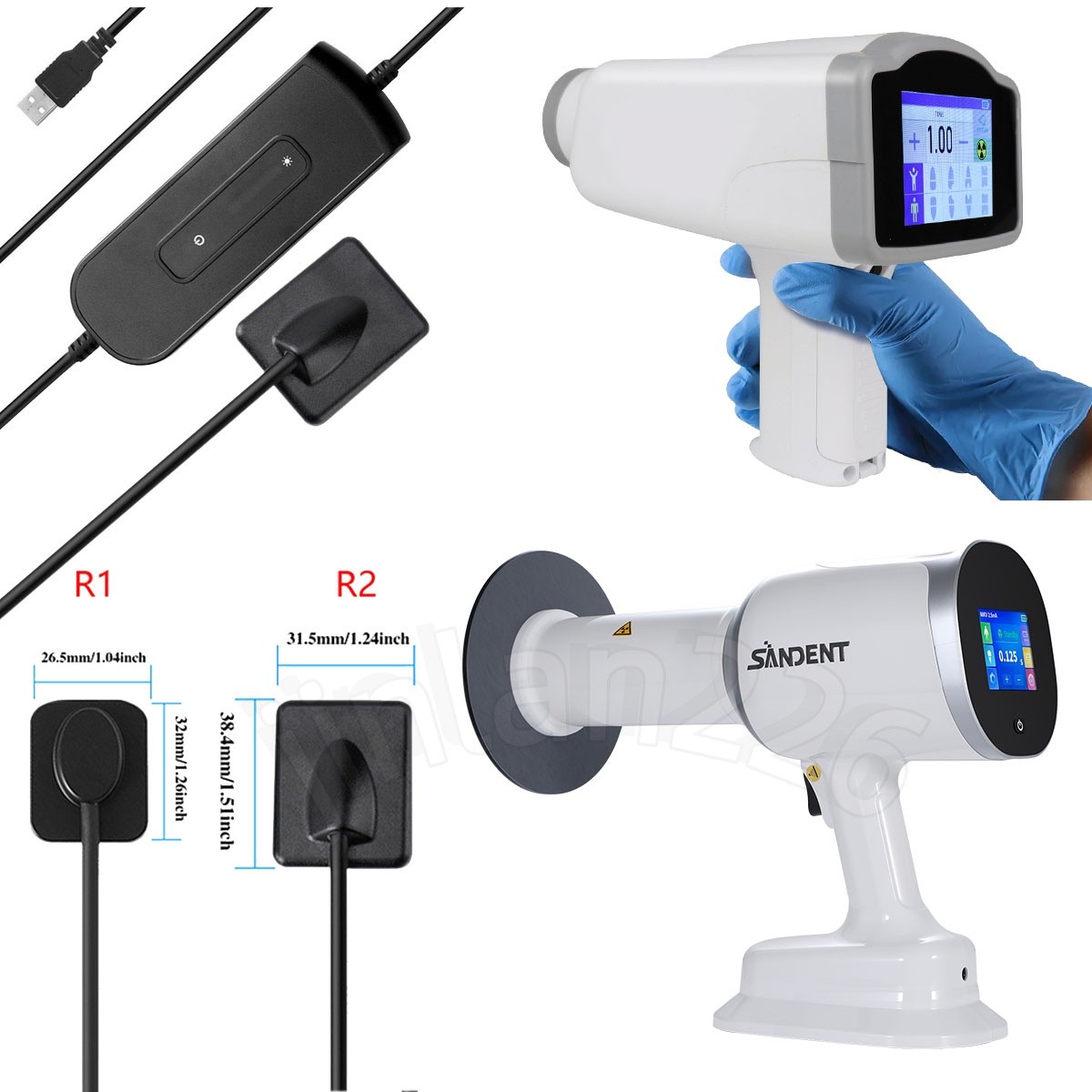 Dental X Portable Ray Digital Machine Rayos 、 Shield /Digital Sensor Size 1/2