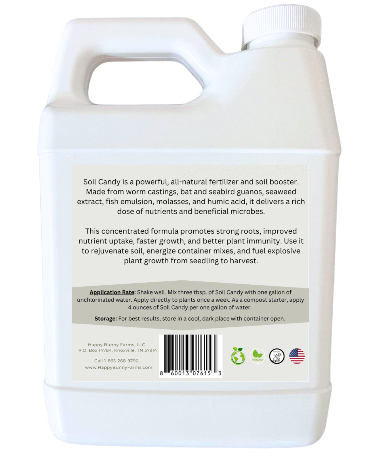 Worm Castings Tea with Bat and Seabird Guanos. Soil Candy, 8oz