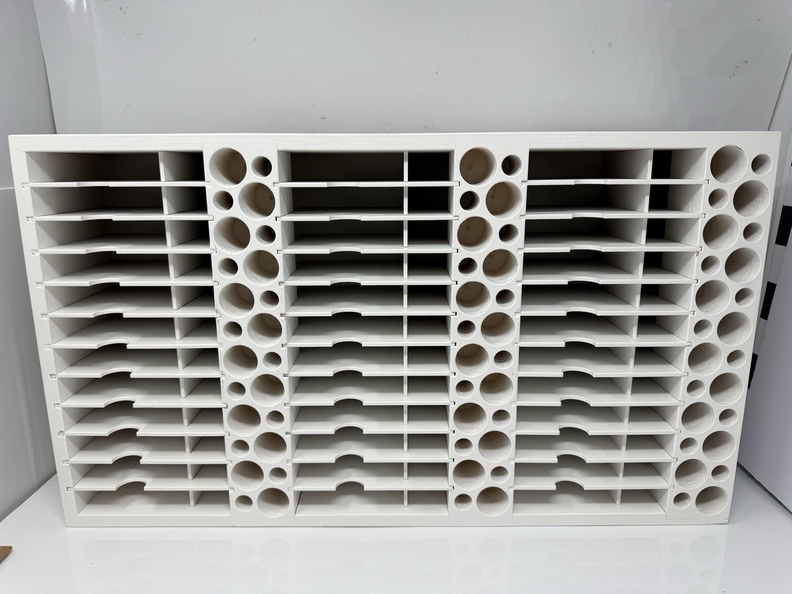 Stamp n Storage Combo Holder 48 Distress Ink Pad Marker Reinker Wall Mount White