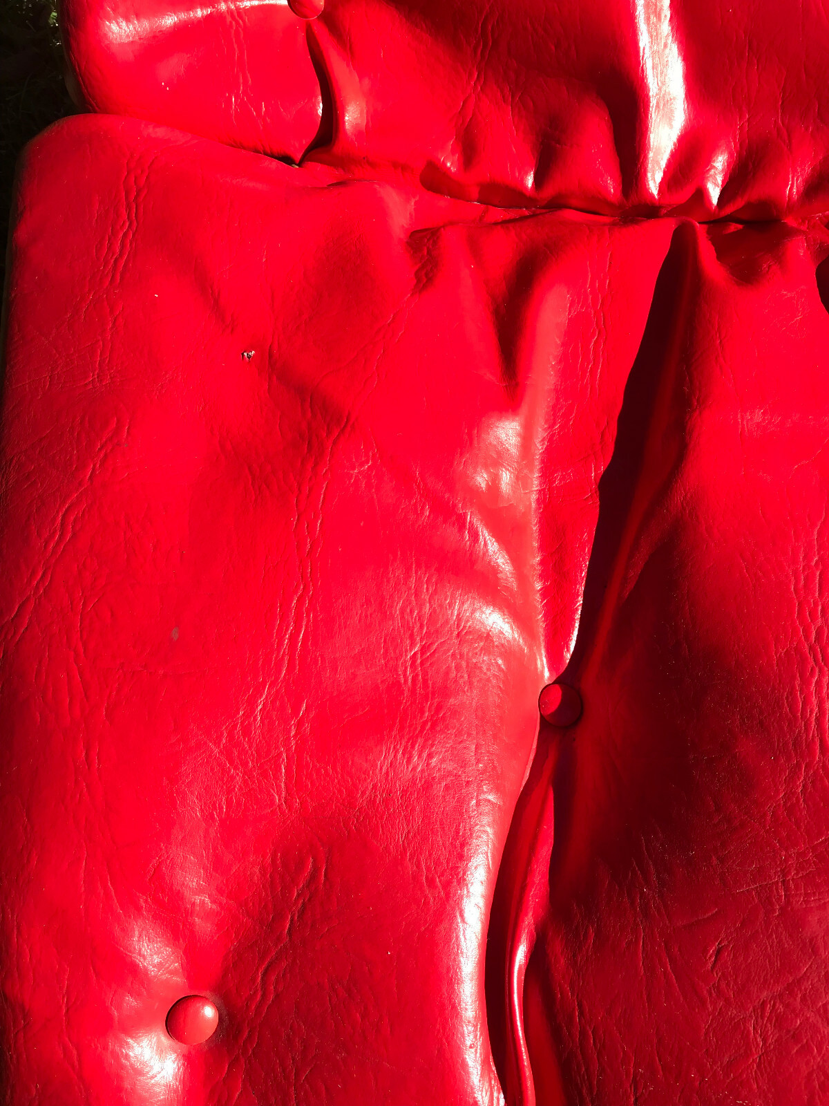 Original Homecrest Siesta Chaise Lounge Red Poly Cushion w/Headrest 1 of 2