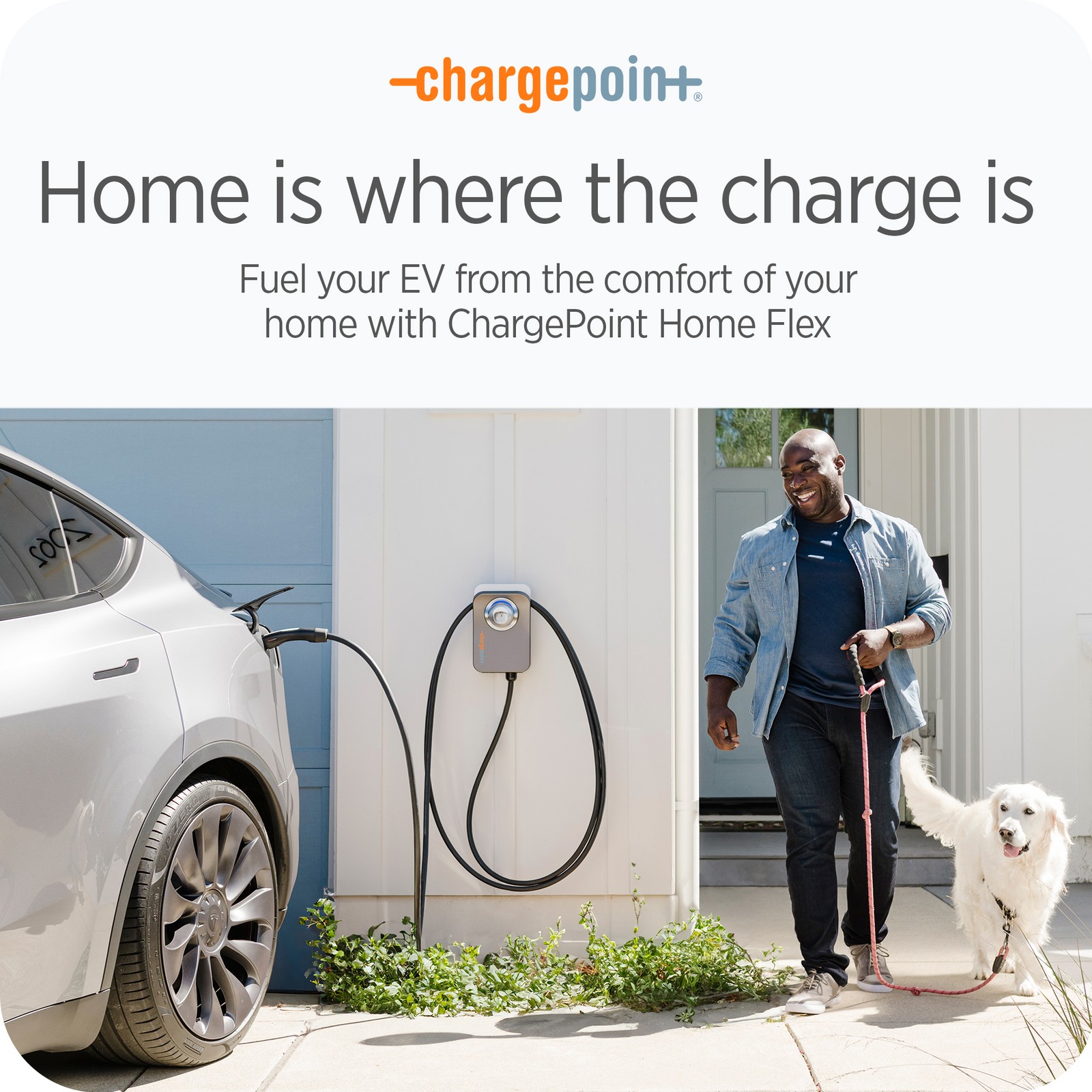 ChargePoint Home Flex LVL2 EV Charger NACS Hardwired EV Fast ChargeStation(Used)