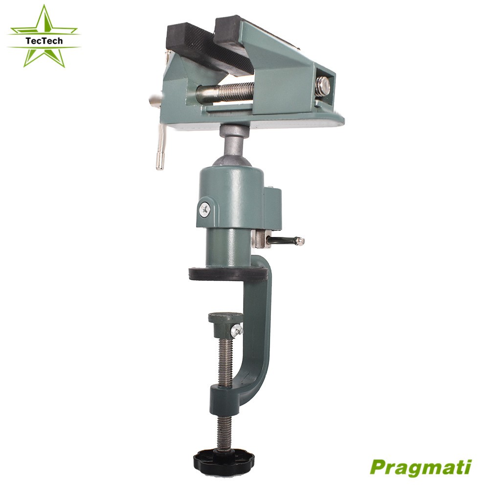 Universal Table Vise For Holding Small Parts 3" Aluminum Swivel 360° Rotating