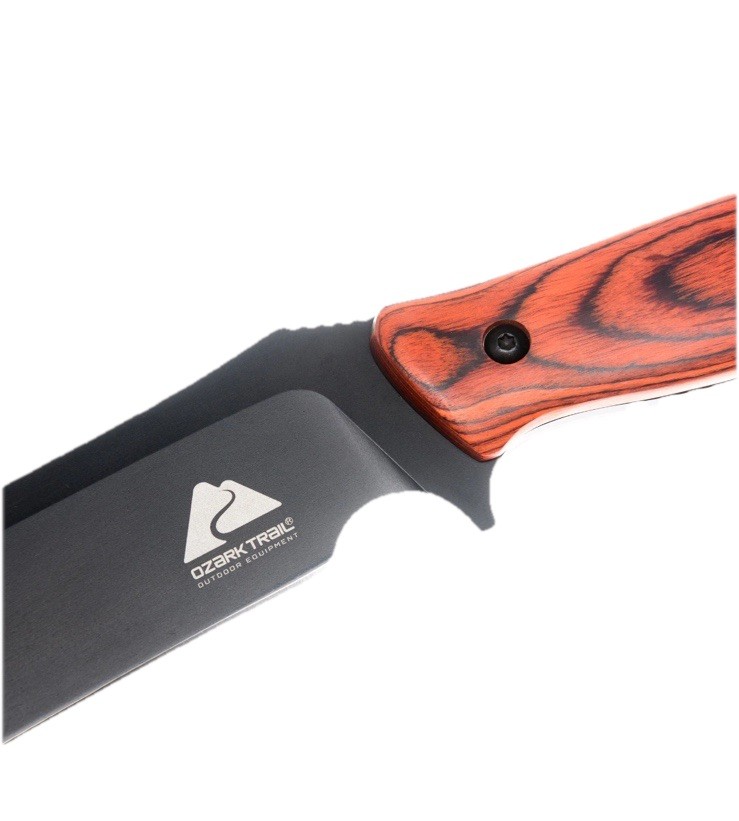 Ozark Trail Pakkawood Handle High Carbon Steel 11''Fixed Blade Hunting Knife New