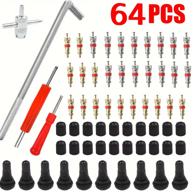 54/43PCS Valve Stem Installation Remover Repair Tool Puller Car Tire Plug Core