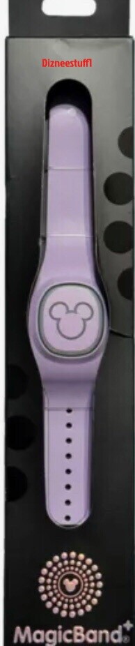 Disney Parks MagicBand Plus New Solid Color Lilac Purple UNLINKED CABLE INCLUDED