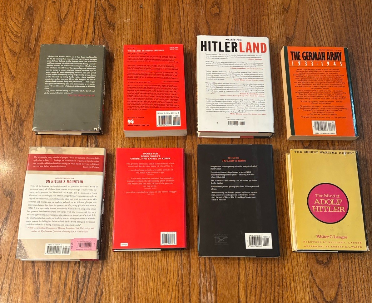 Lot of 8 WWII Hitler & Third Reich History Books | Nazi Germany | WWII