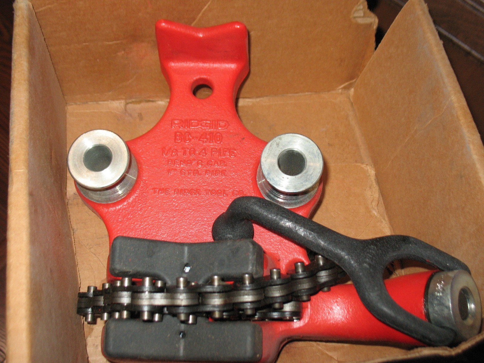 RIDGID BC410P Bench Chain Vise, 1/2 inch to 4- 1/2 inch Bench Vise