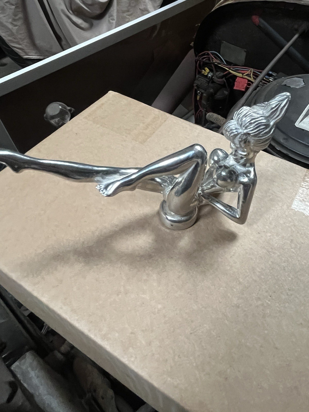 rare sexy Girl Stripper Great For ratrod car hood ornament ￼ motorcycle fender