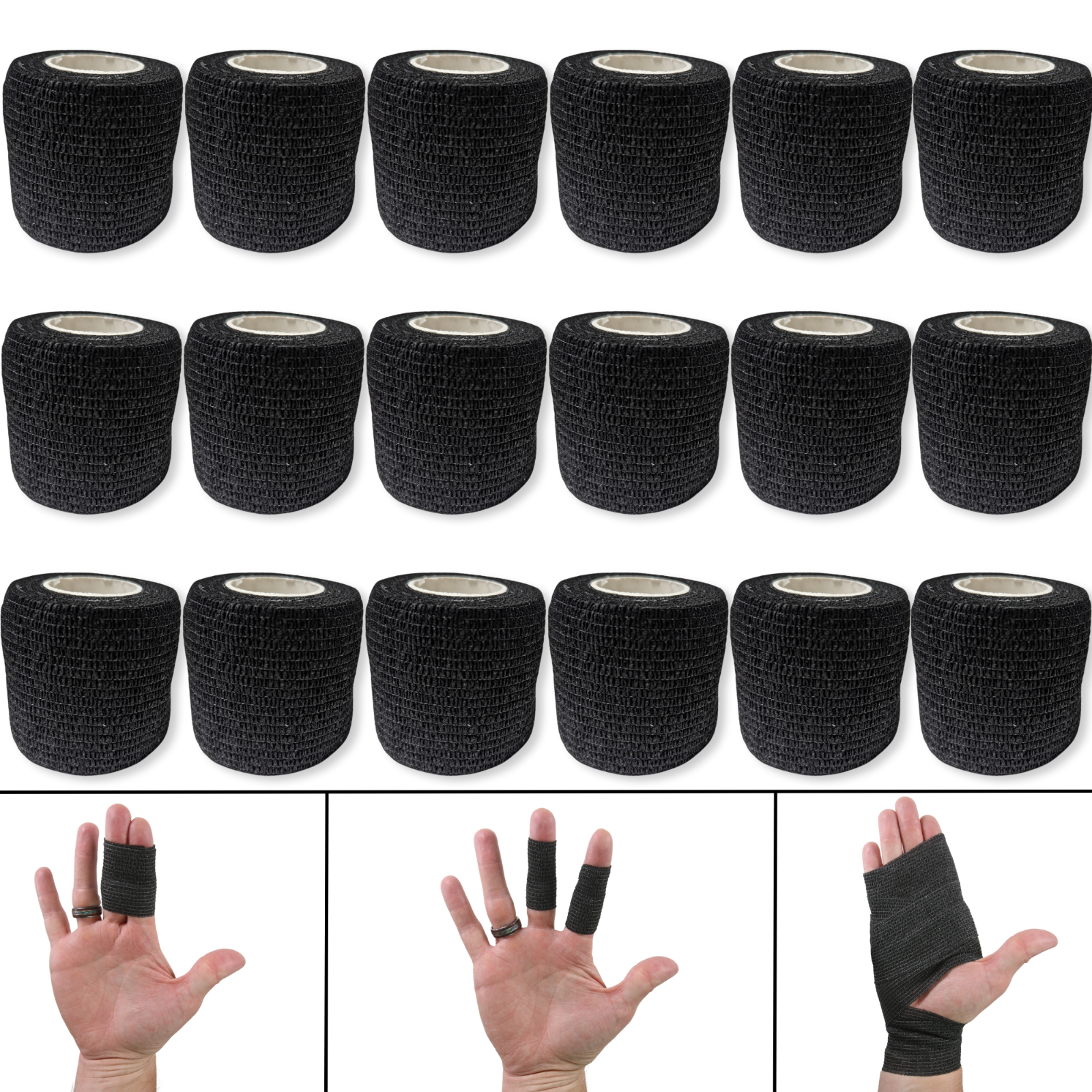 Coban Bandage Wrap 2" x 5 Yard Elastic Self Adhesive Medical Athletic Vet Tape