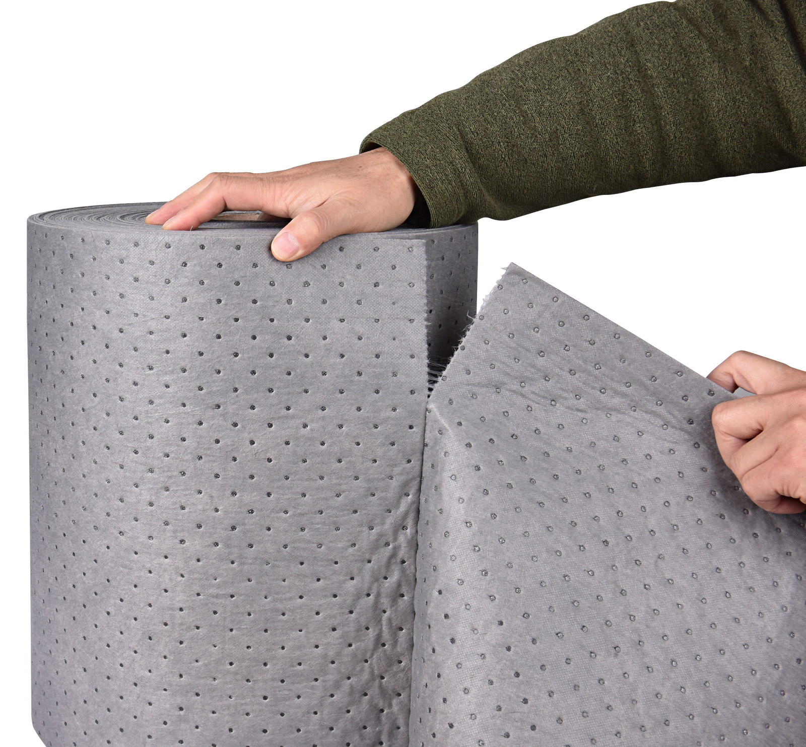 2pcs Aain LT010A Heavy Duty Oil Absorbent Pads, Oil Maintenance Mat Roll 150' L