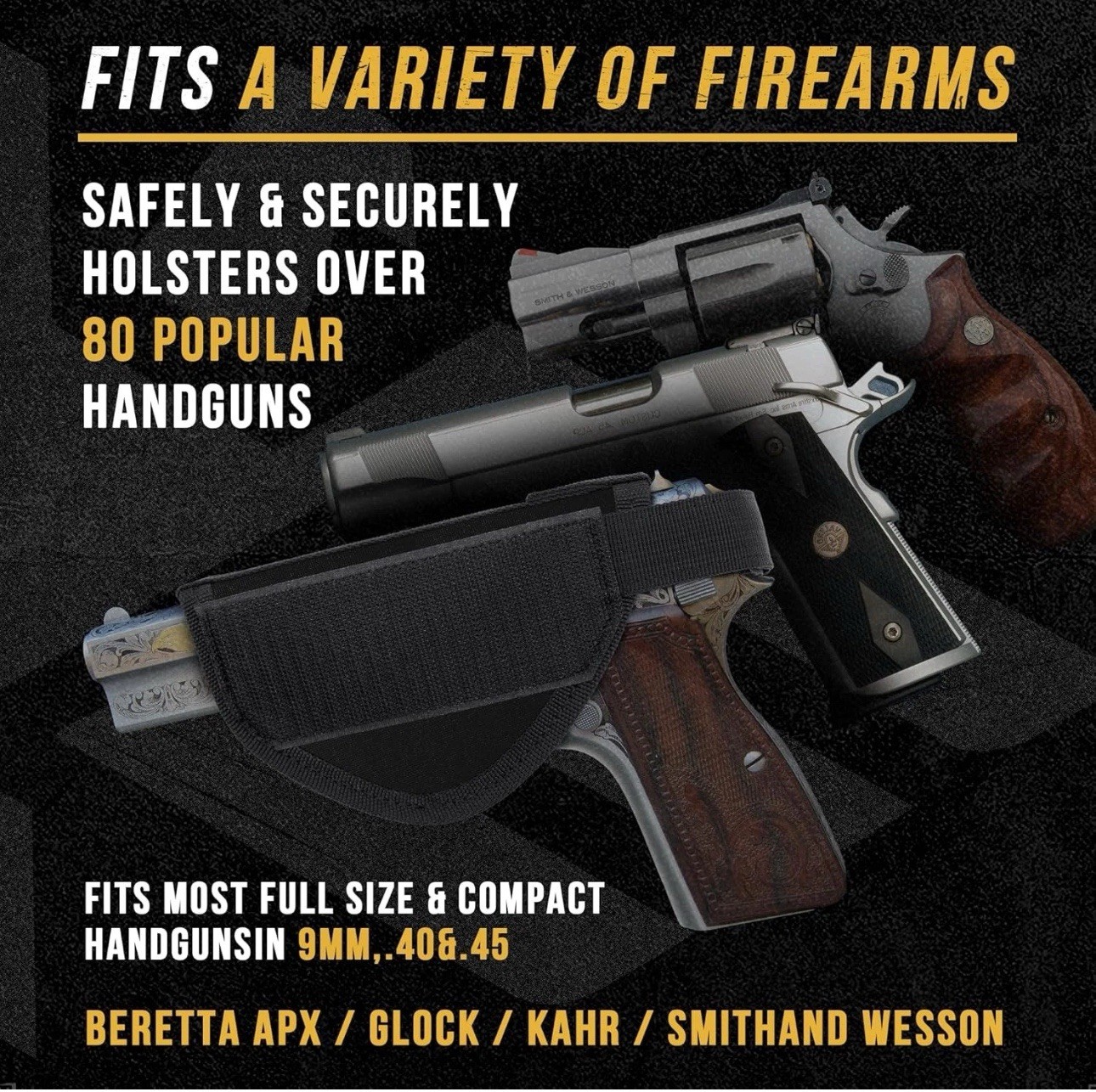 Holy Bible concealed carry gun pouch black leather pistol case